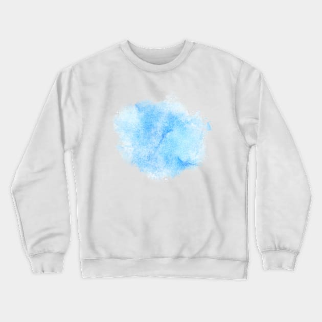 Blue Watercolor  Designs .Backsplash Crewneck Sweatshirt by HJstudioDesigns